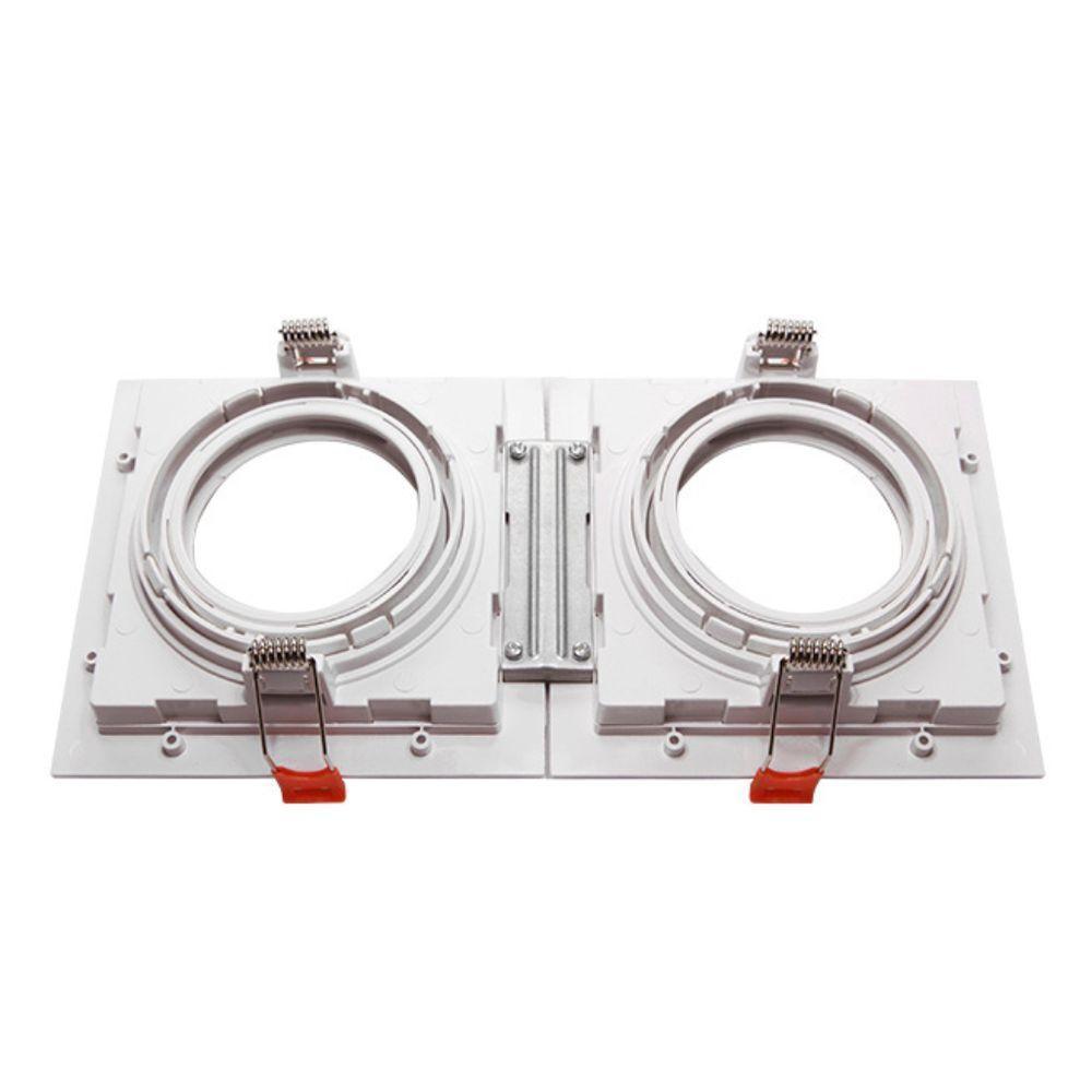 Spot Embutir Conecta Quadrado Recuado Branco Par20 - Taschibra - 2