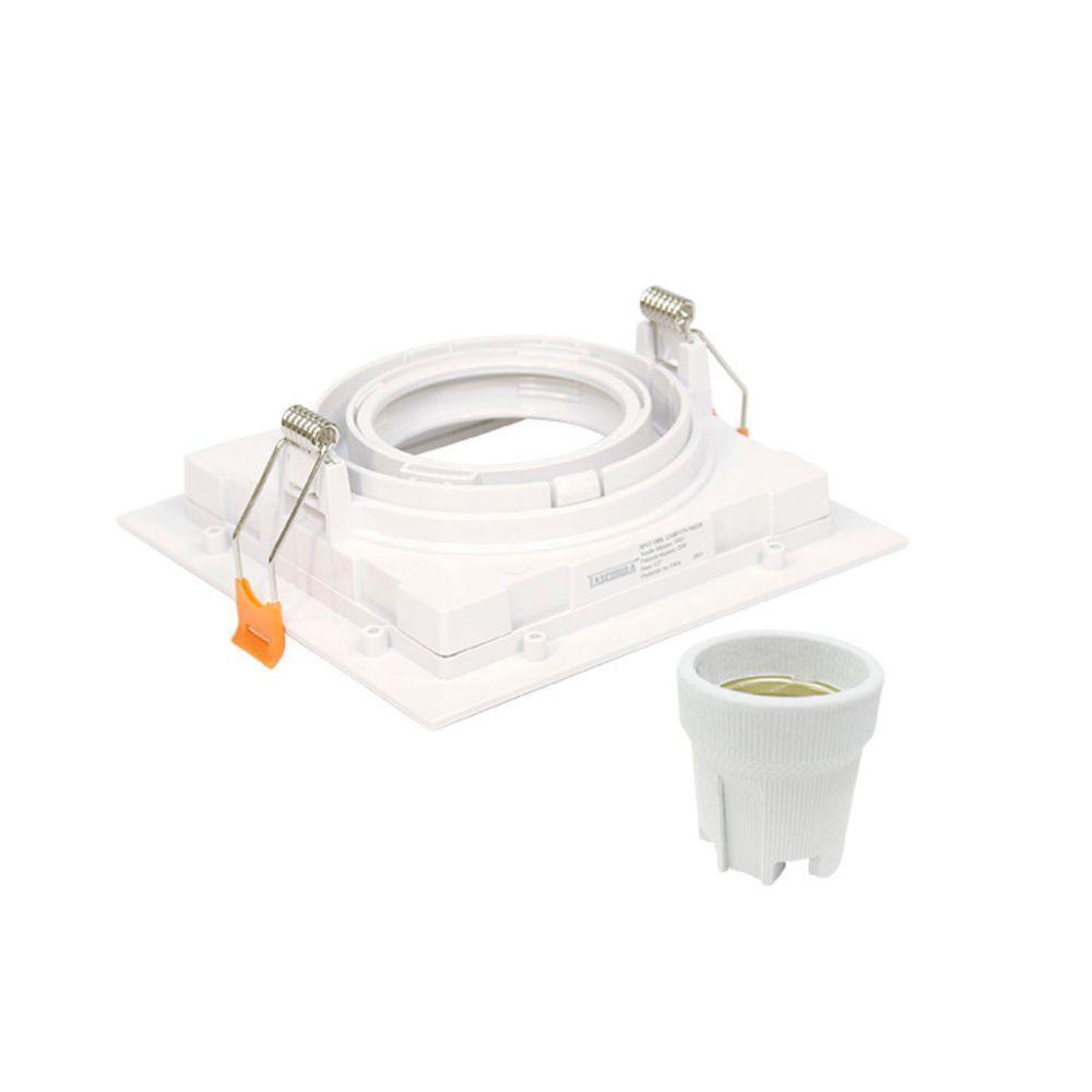 Spot Embutir Conecta Quadrado Recuado Branco Par20 - Taschibra - 3