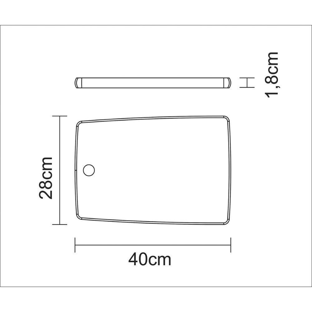 Fsc Tábua Retangular Tramontina Kitchen Em Madeira Teca 40x27 Cm - 5