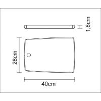 Fsc Tábua Retangular Tramontina Kitchen Em Madeira Teca 40x27 Cm - 5