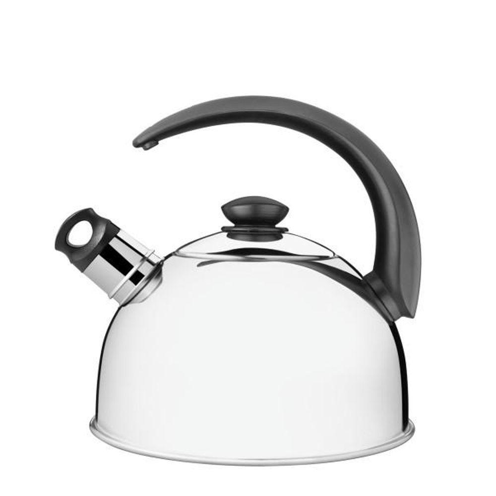 Chaleira Tramontina Com Apito Em Aço Inox Cabo Preto 3 L - 1