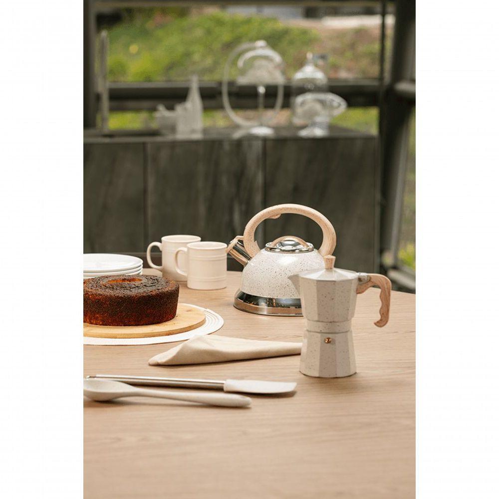 Chaleira De Inox Com Apito Brinox 2,7 L Roma Com Indução Vanilla Vanilla - 5