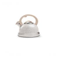 Chaleira De Inox Com Apito Brinox 2,7 L Roma Com Indução Vanilla Vanilla