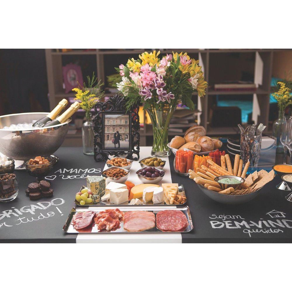 Bandeja 57 X 32cm Quadrata Retangular Tramontina Aço Inox Alto Brilho Quadrada Tramontina - 2