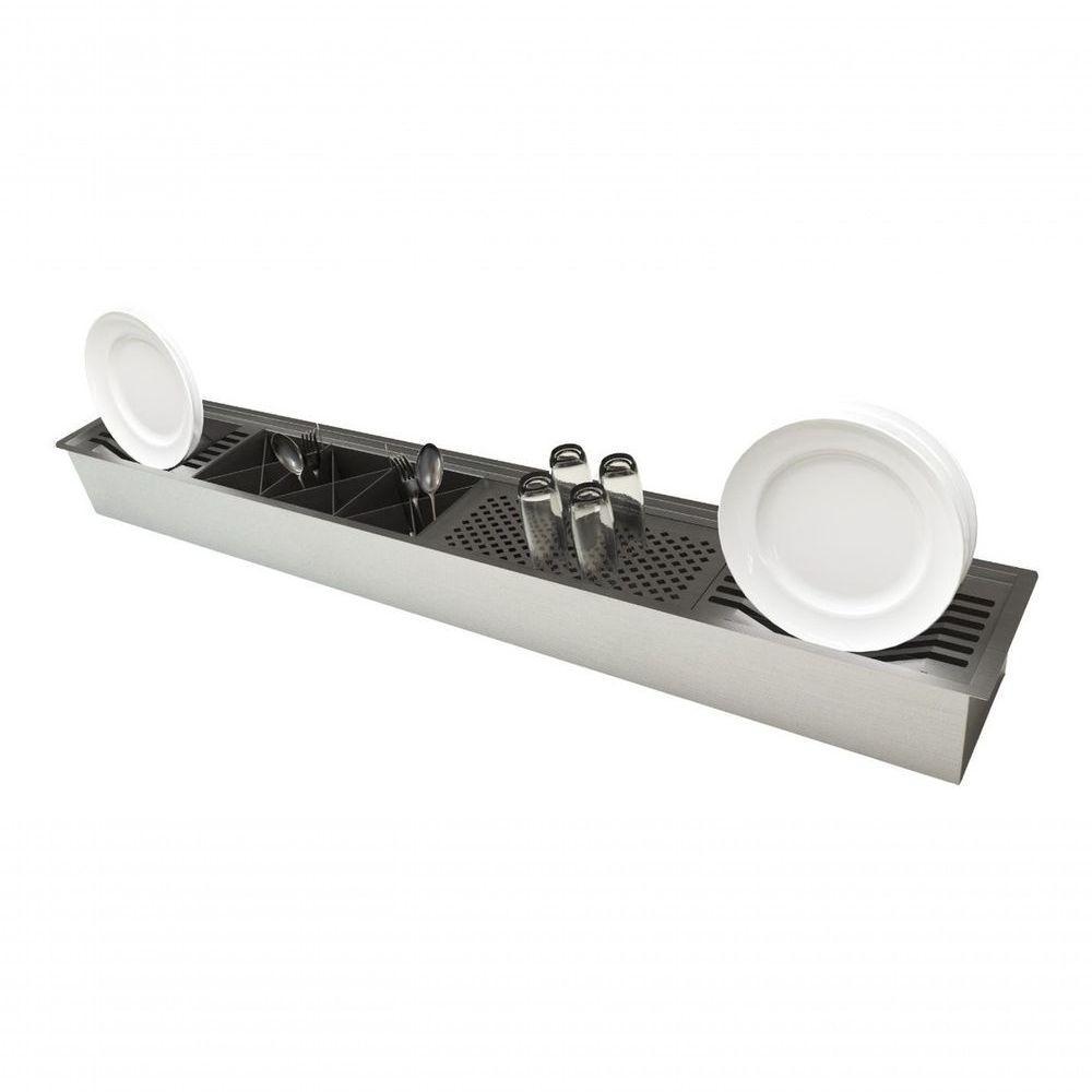 Escorredor Louça Resistente Para Taças Aço Balcão Luxuoso - 1