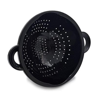Escorredor De Massas Com Alça - Multiuso Para Cozinha Cor:preto