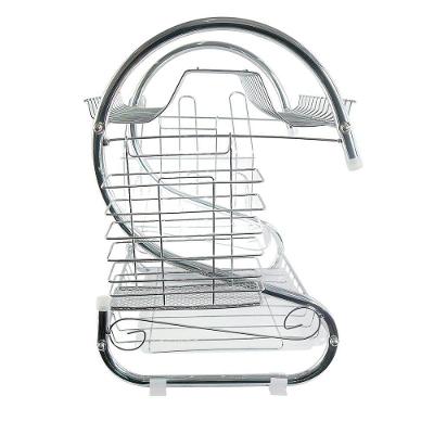 Escorredor De Louças Aço Inox Com Suporte De Talher E Copos