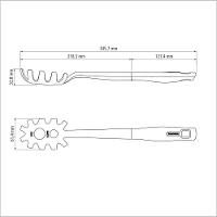 Pegador De Massa Tramontina Verano Com Bojo Em Nylon E Cabo De Polipropileno ônix Tramontina - 2