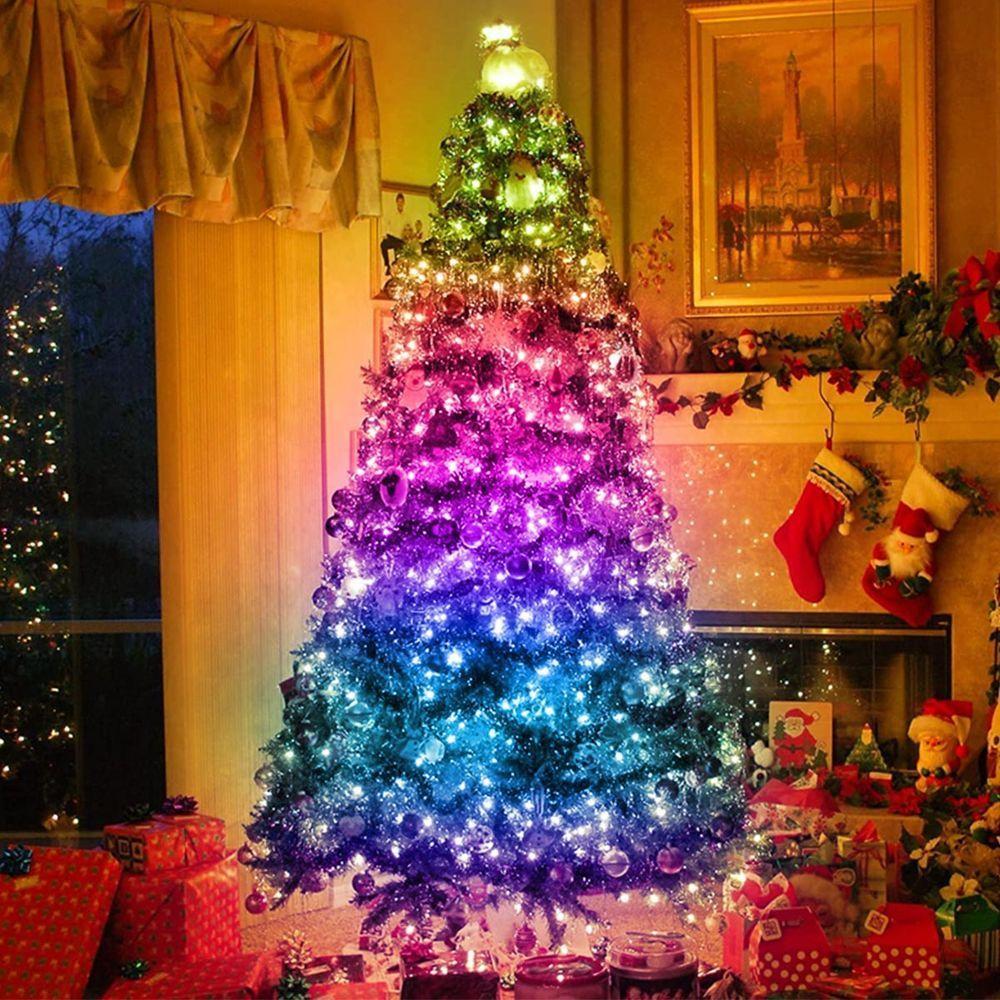 Fita Led Smart Aplicativo App Celular 20 Metros Cores Rgb Ajustavel Fio De Fada Pisca Pisca - 7