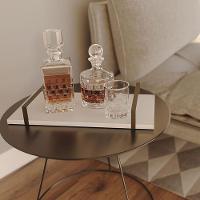 Bandeja Decorativa 25x50cm Borda Infinita Branca Com Alça Preta - 2