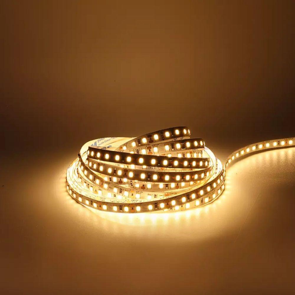 Fita Led 12v C- 120 Leds Smd 5mt 10w 950 Lumens Ip20 Irc 70 - Lumanti 3000k (amarela) - 3