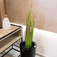 Grass Artificial Print Com Pote Real Toque Verde 2t 120 Cm F04 - D'rossi