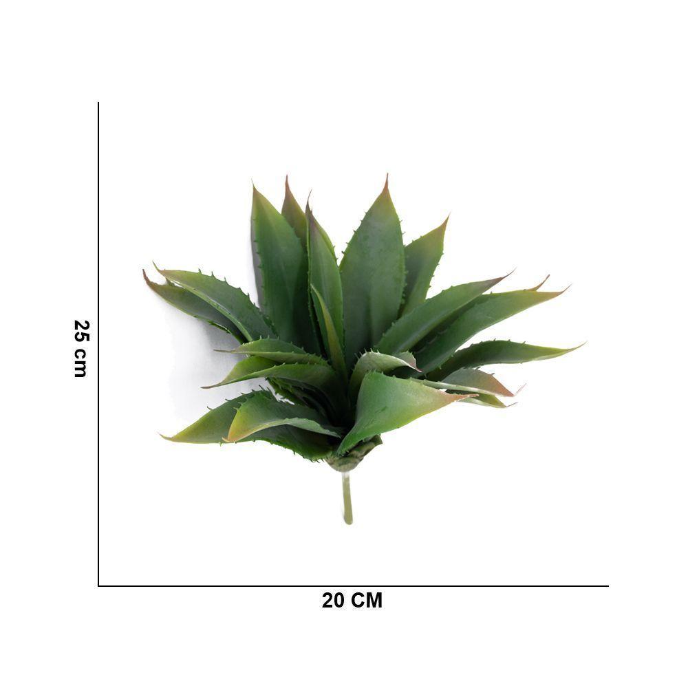 Folha Artificial Agave Com Raiz X21 Para Arranjos Verde 25 Cm F04 - D'rossi - 2