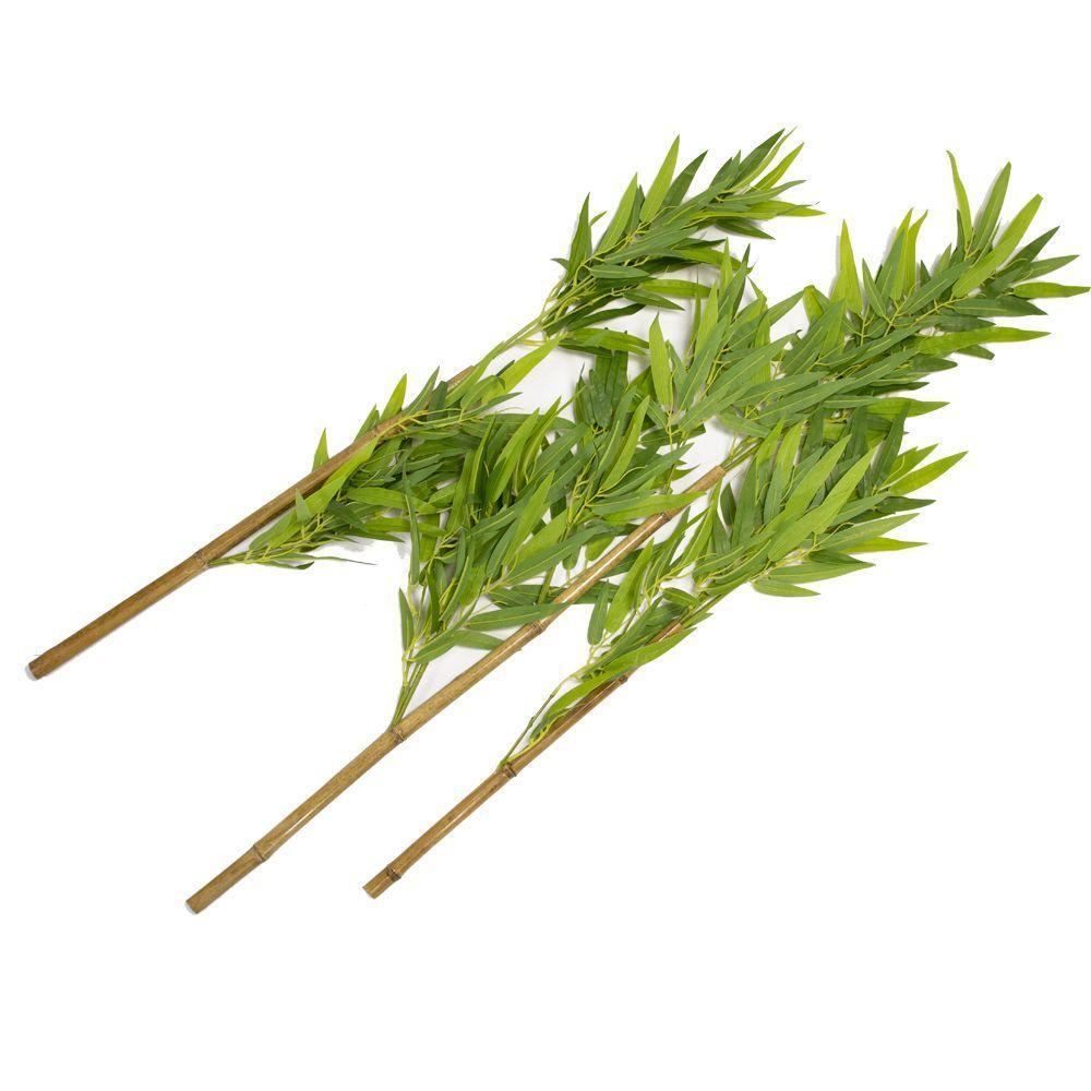 Planta Artificial Haste Bambu Real Toque X365 Verde 120 Cm F04 - D'rossi - 1