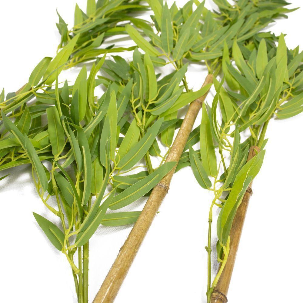 Planta Artificial Haste Bambu Real Toque X365 Verde 120 Cm F04 - D'rossi - 4