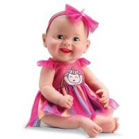 Boneca Diver New Born Unique Collection Vestido Arco Iris - Diver Toys - 4