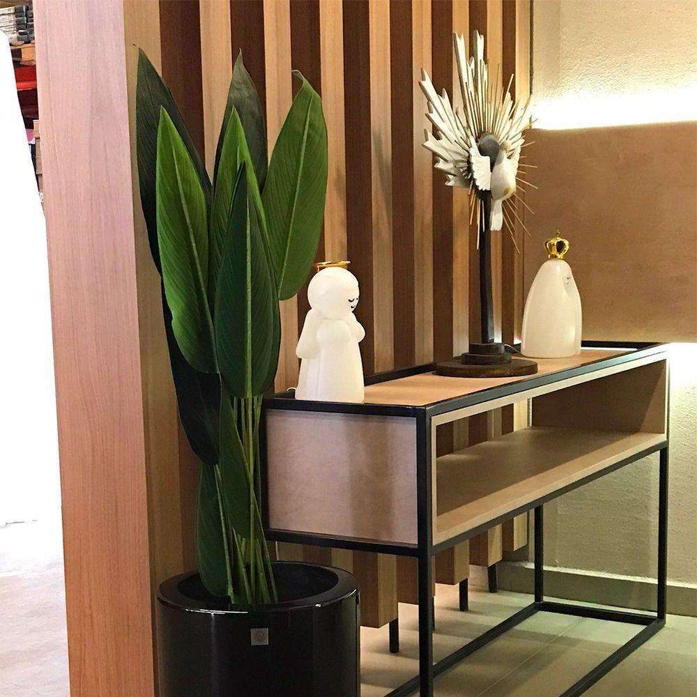Planta Artificial Estrelícia Folhas Com Pote X12 Verde 130 Cm F04 - D'rossii - 2