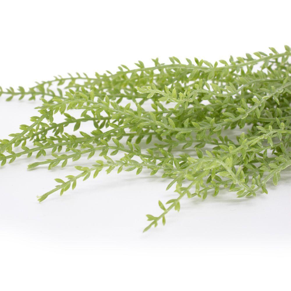 Folhagem Artificial Sedum Para Pendurar Com Powder Verde 44 Cm F04 - D'rossi - 4