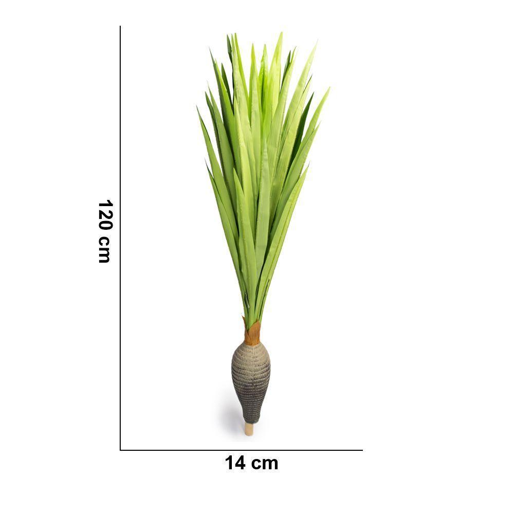 Planta Artificial Dracena Garrafa Real Toque X37 Verde 120 Cm F04 - D'rossi - 2
