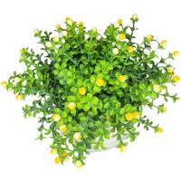 Arranjo De Folhagem Artificial Mini Flor (16cm) Amarelo - 3