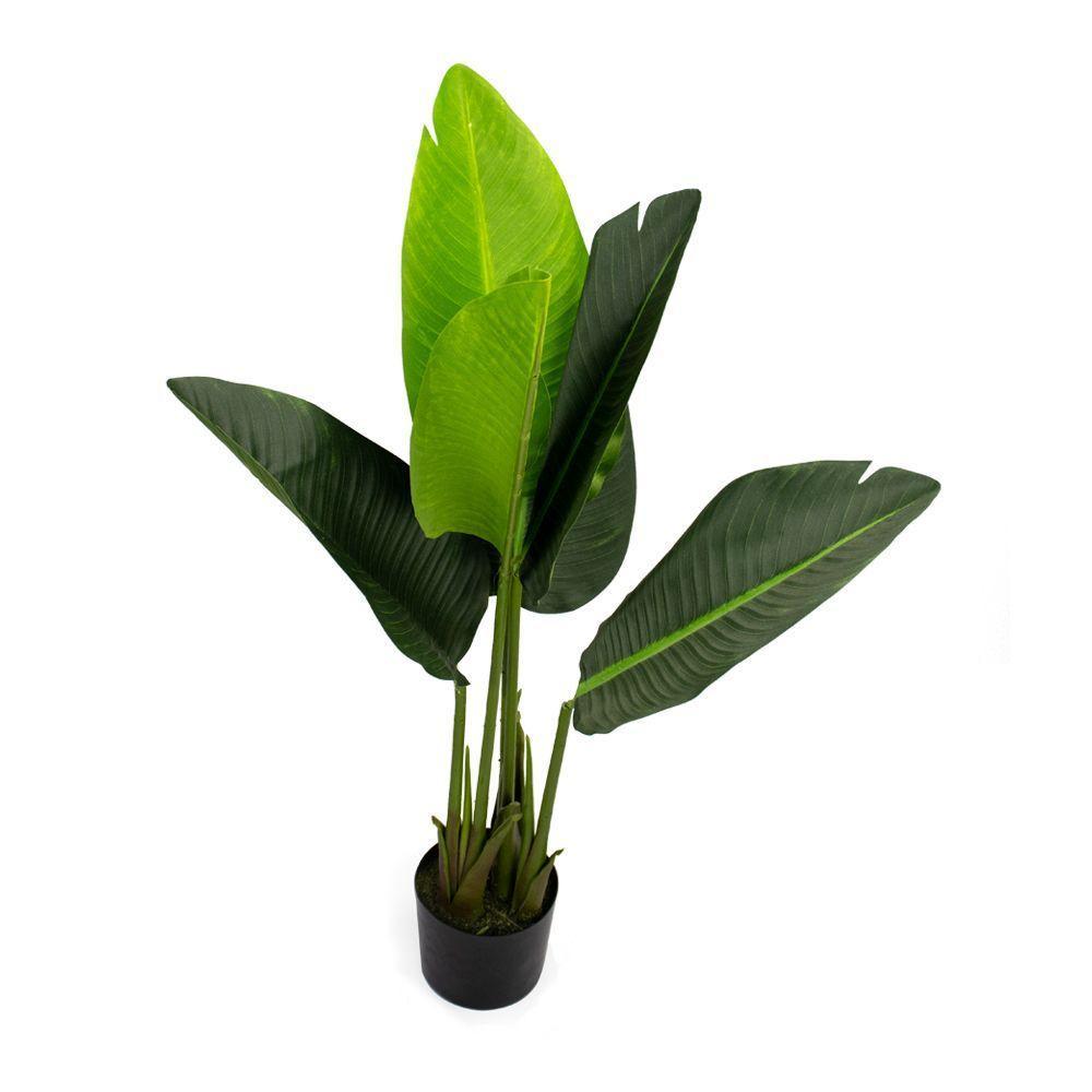Planta Artificial Bananeira De Jardim Com Pote X6 Verde 66 Cm F04 - D'rossi - 1