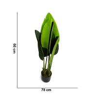 Planta Artificial Bananeira De Jardim Com Pote X6 Verde 66 Cm F04 - D'rossi - 3