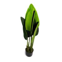 Planta Artificial Bananeira De Jardim Com Pote X6 Verde 66 Cm F04 - D'rossi - 5