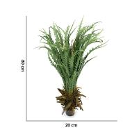 Samambaia Folhagem Artificial Cheia Com Pote X60 Verde 80 Cm F04 - D'rossi - 2