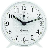Relogio Despertador Herweg 2220 Mecânico A Cordas Branco - 1