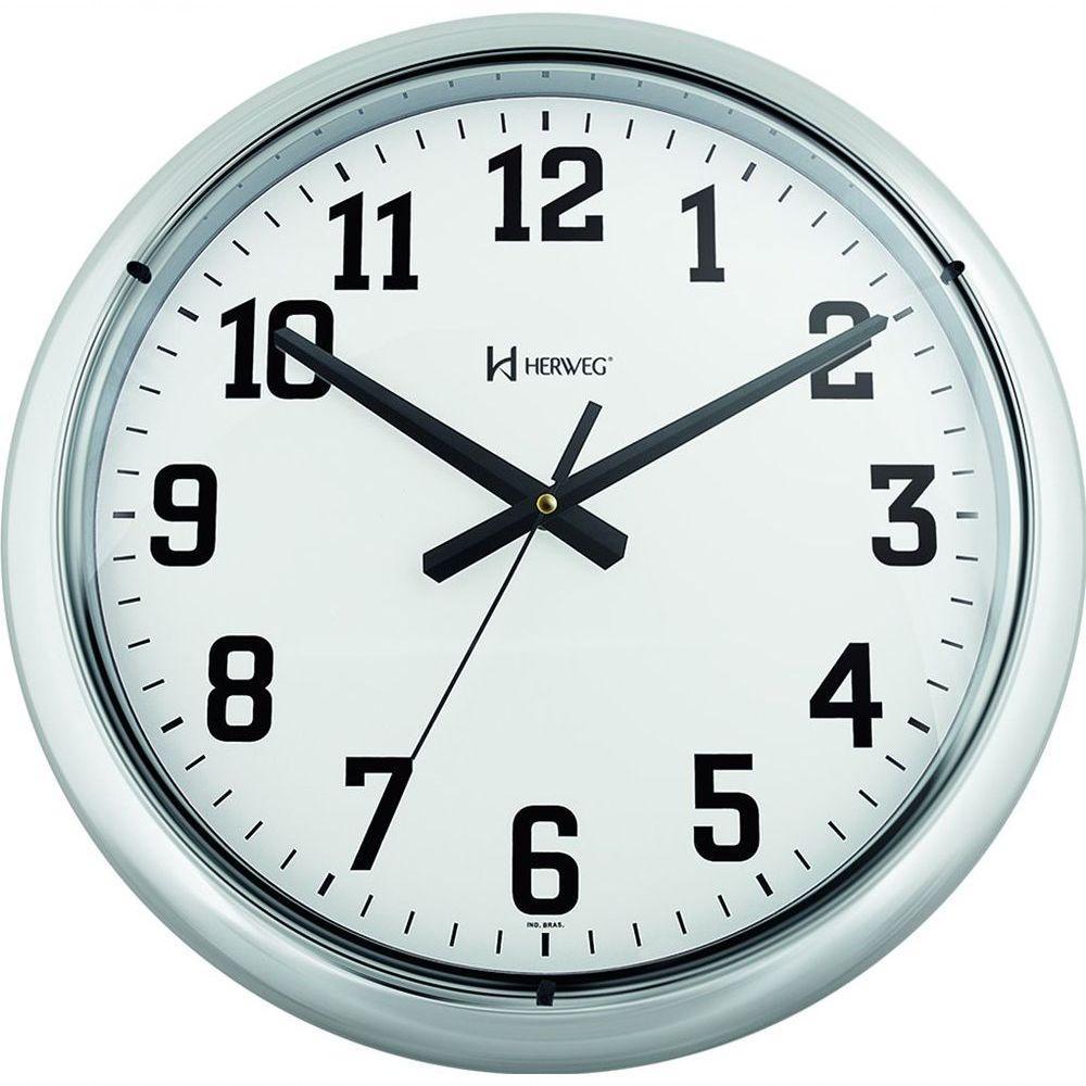 Relógio De Parede Herweg Quartz 660128 Prata - Prata - 1
