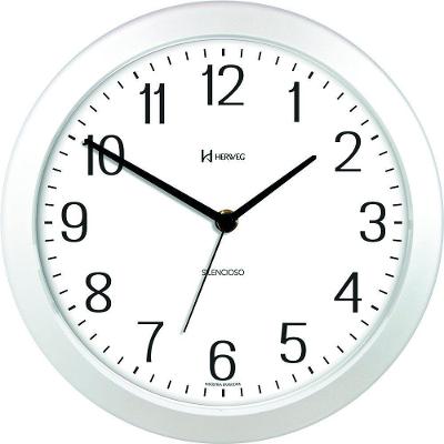 Relógio De Parede Herweg 660043 Silencioso 26cm Branco