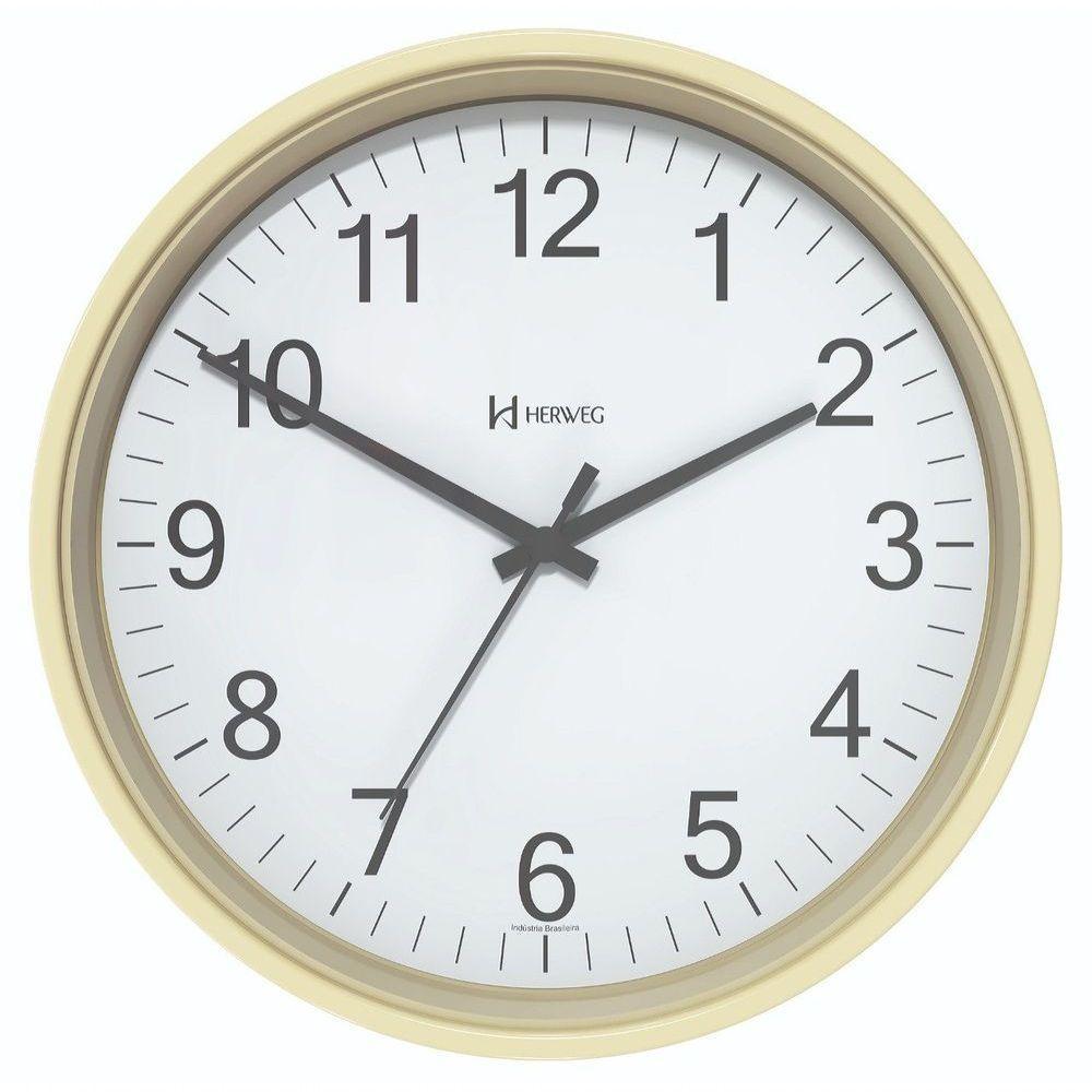 Relógio De Parede Preto 22 Cm Herweg Tictac 6101 Pinus - Pinus - 2