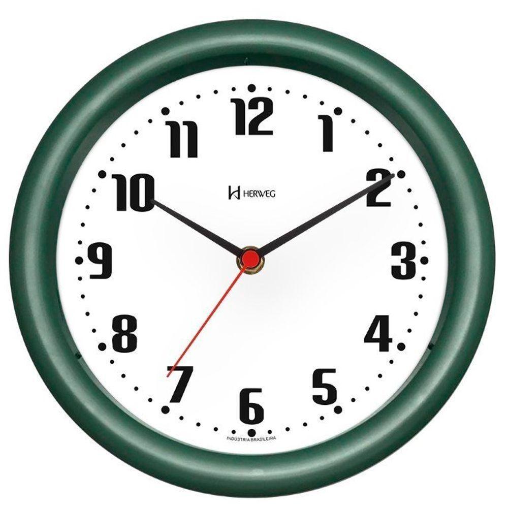 Relógio De Parede 22 Cm Herweg 6102 Diversas Cores Verde - 2