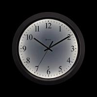 Relógio Parede Silencioso Herweg Com Iluminação Noturna 6848 Preto - 2