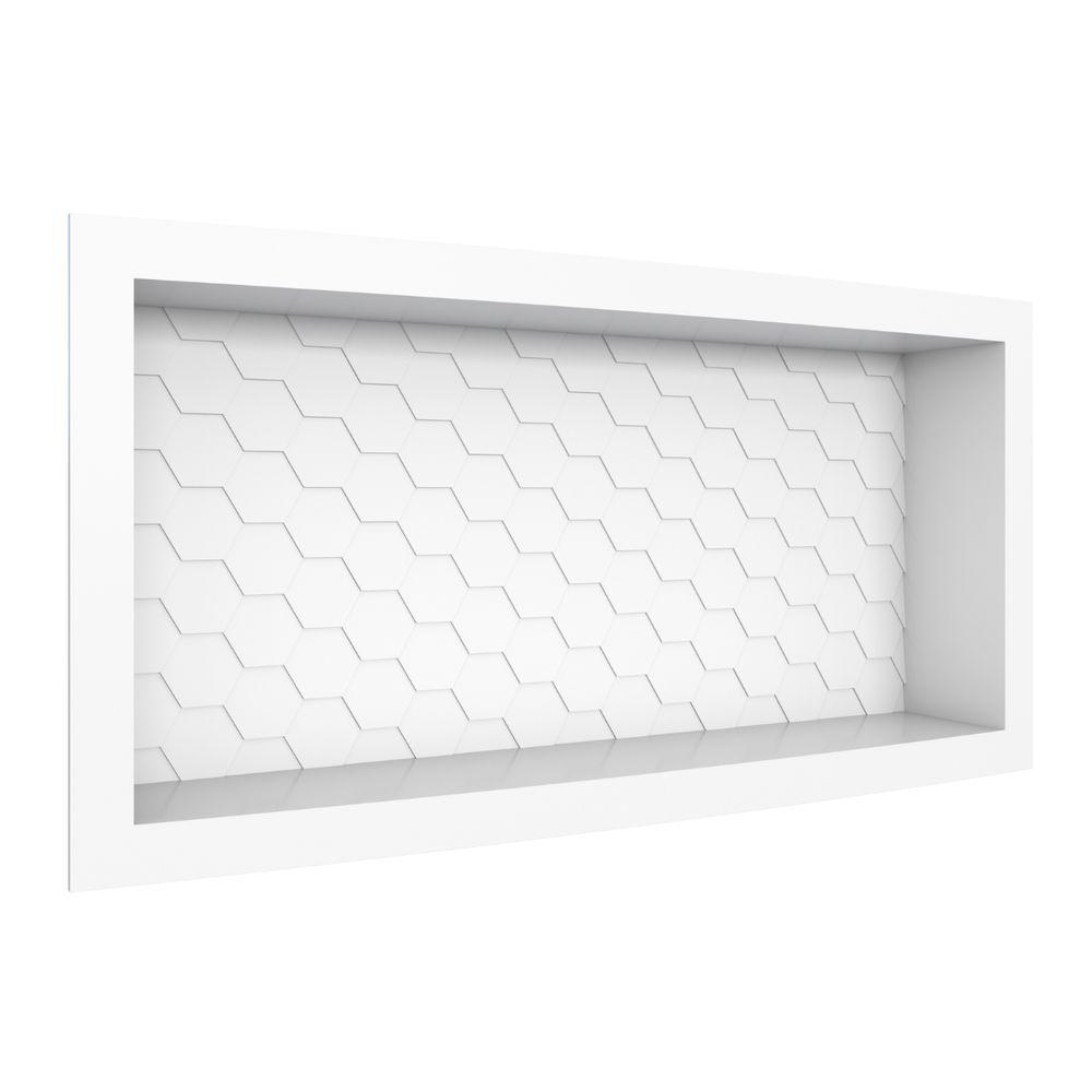 Nicho Em Plástico Injetado 60x27 Inhumas Branco - 1