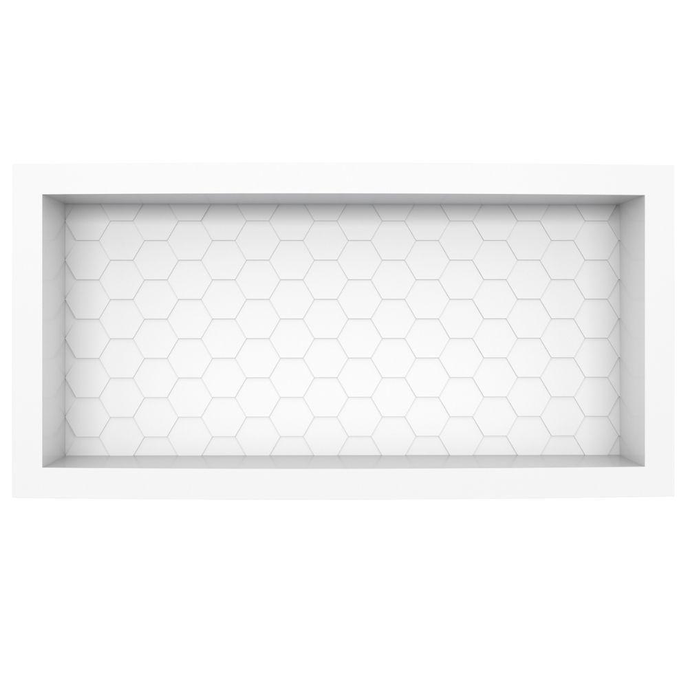 Nicho Em Plástico Injetado 60x27 Inhumas Branco - 2