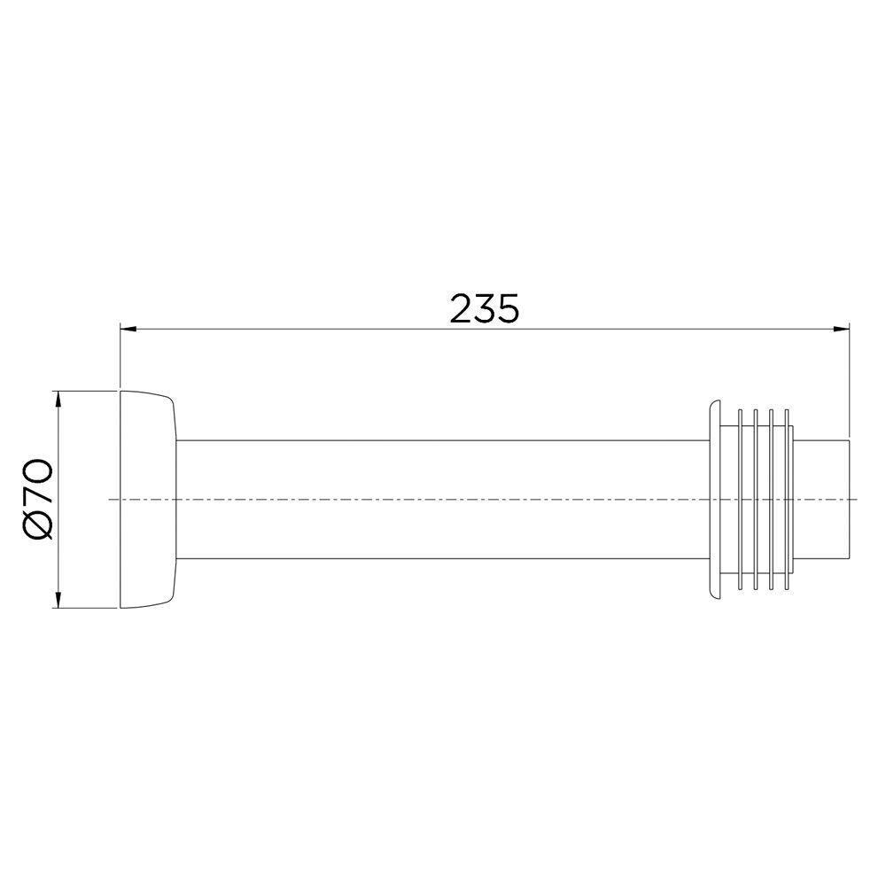 Tubo De Ligação Para Bacia Sanitária Docol Chroma 6263ce 25cm ônix - 2