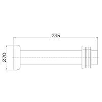 Tubo De Ligação Para Bacia Sanitária Docol Chroma 6263ce 25cm ônix - 2
