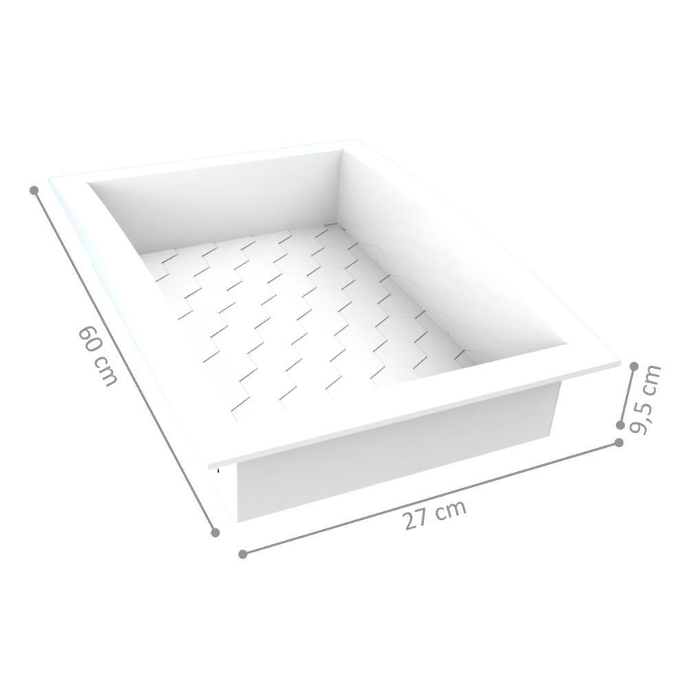 Nicho Injetado Em Plástico 60x27 Jussara Branco - 3