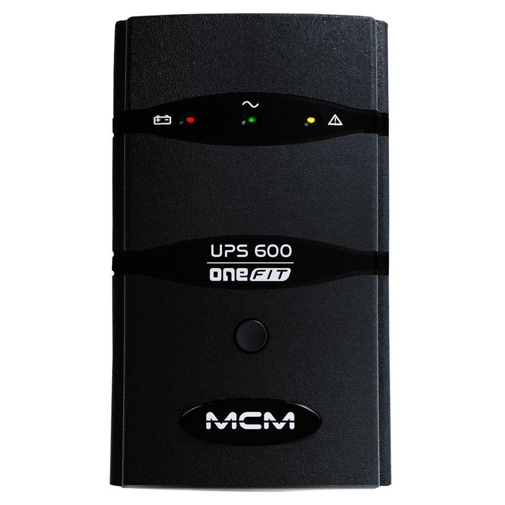 Nobreak Mcm 600va, Ups 600 One Fit, Entrada Bivolt, Saída 115v, 4 Tomadas, 1x Bat. 12v-5ah - Ups0266 - 1