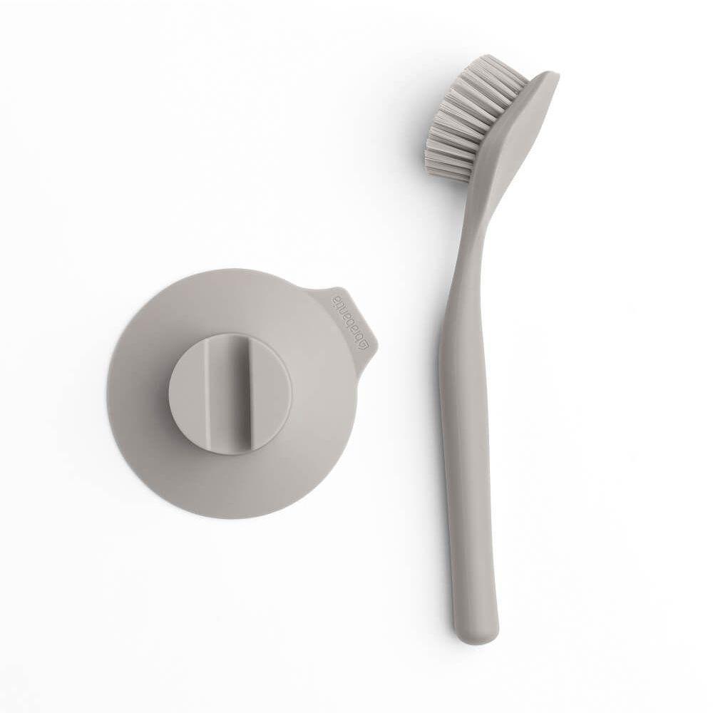 Escova Para Pia Com Suporte De Plástico Brabantia Cinza Claro - 2