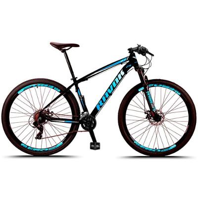 Bicicleta Aro 29 Freio A Disco Hidraúlico 24 Velocidades Cubo Alúminio K7 Cor:azul;tamanho:21"