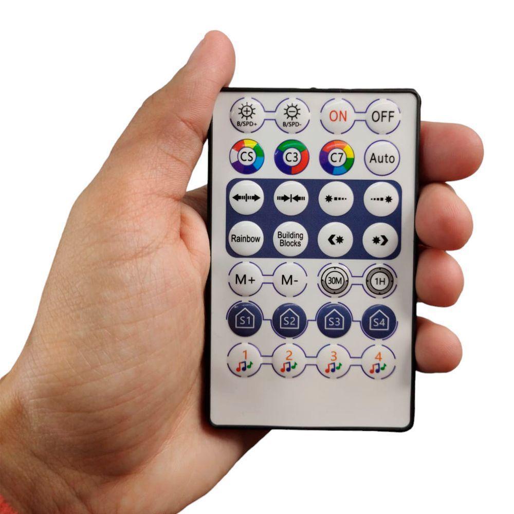 Arvore Natal Natalina Smart App Celular Cascata Pisca Pisca Magica Controle 166 Led Rgb Iluminaçao - 5