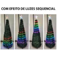 Arvore Natal Natalina Smart App Celular Cascata Pisca Pisca Magica Controle 166 Led Rgb Iluminaçao - 10