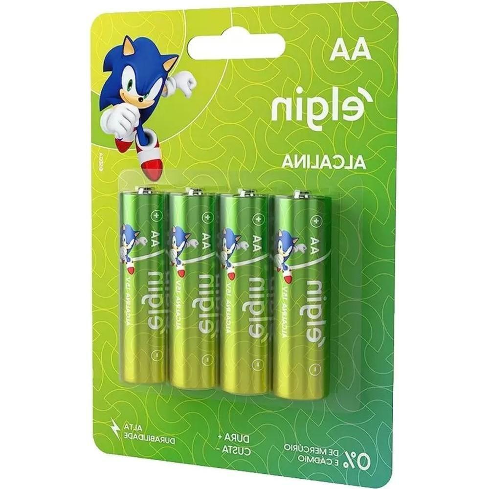 Pilha Alcalina Aa Pequena Cartela Com 4 Unidades Elgin - 5