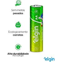 Pilha Alcalina Aa Pequena Cartela Com 4 Unidades Elgin - 3
