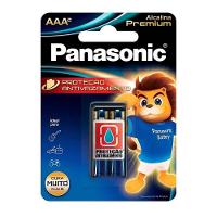 Pilha Alcalina Premium Panasonic Aaa Palito 02 Unidades Lr03egr-2b96 [f108] - 1
