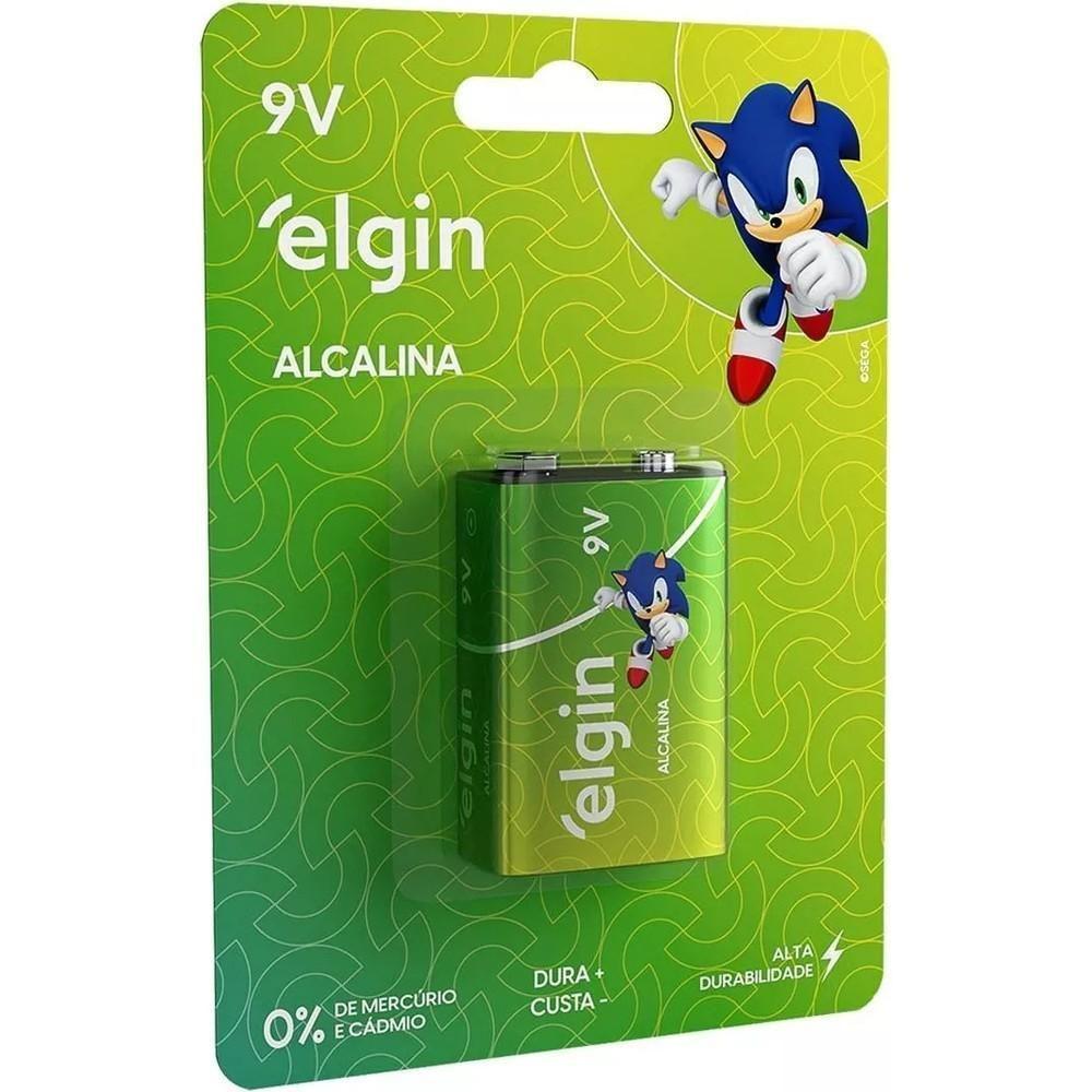 Bateria Alcalina 9v Comum Cartela Com 1 Unidade Elgin - 1