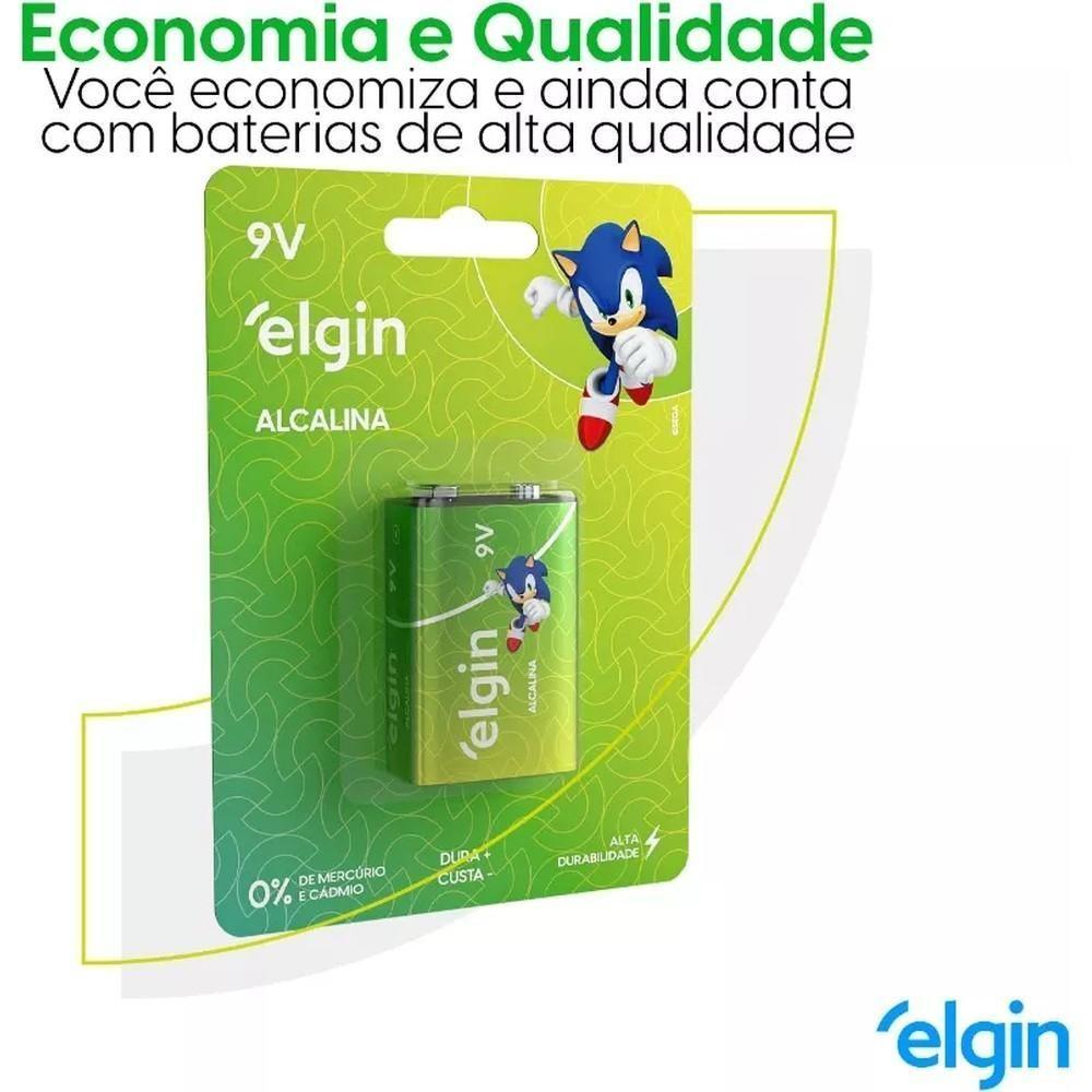 Bateria Alcalina 9v Comum Cartela Com 1 Unidade Elgin - 3