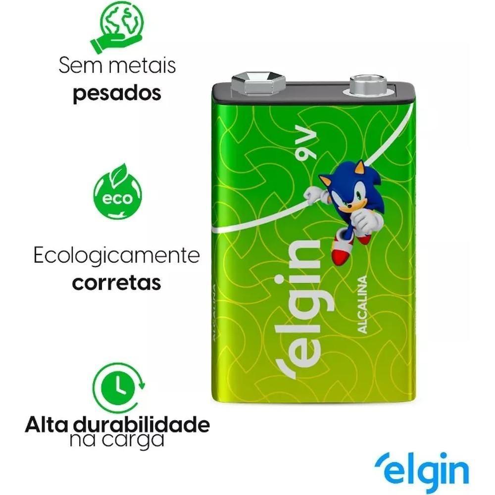 Bateria Alcalina 9v Comum Cartela Com 1 Unidade Elgin - 4